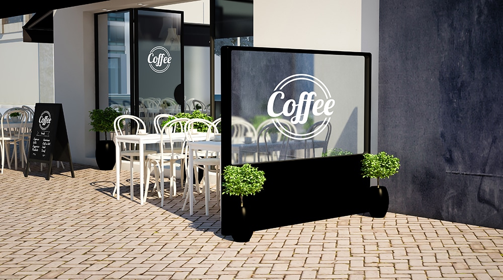 צמחייה מלאכותית לבתי קפה